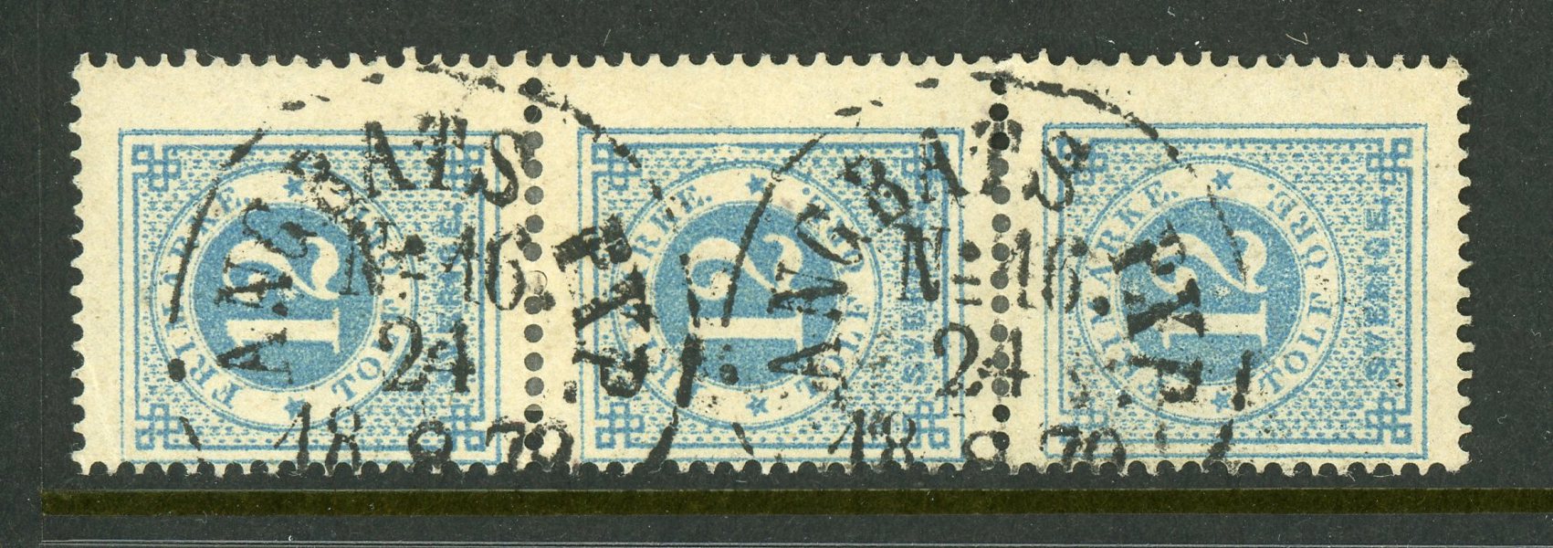 F21 Ångbåts Pxp No16 24.8.72, tre-strip.