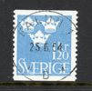 F299 Falun1 25.6.64, superbt ex av svåra 120ö ljusblå.