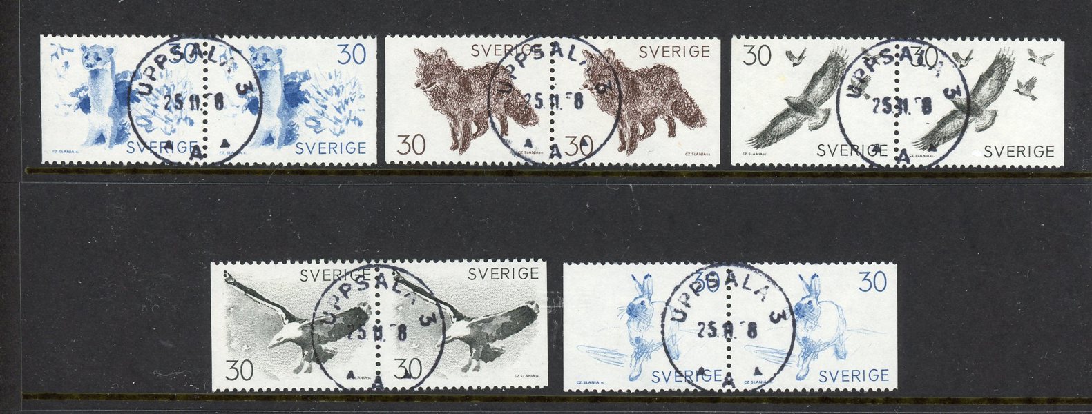 F642-646BB Uppsala 25.11.68, alla lyxex.