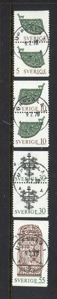 F686-88BB + 689, fyra lyxex Uppsala 9.2.70.