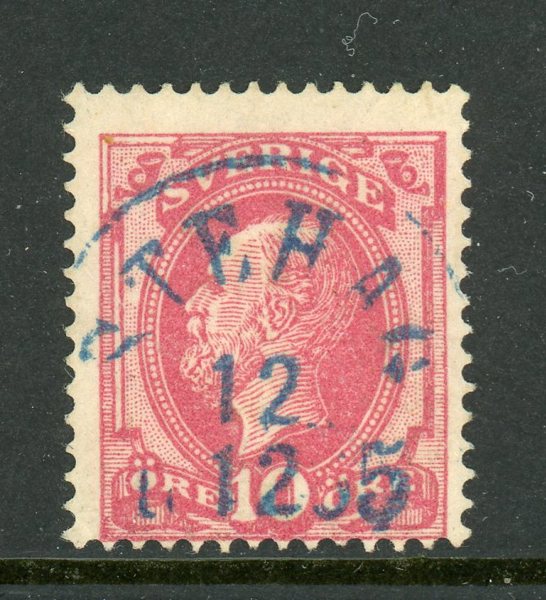F39 Stehag 12.12.85, BLÅ praktstämpel.