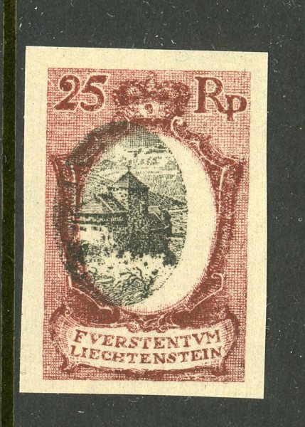 Liechtenstein, Förskjutet mittryck.