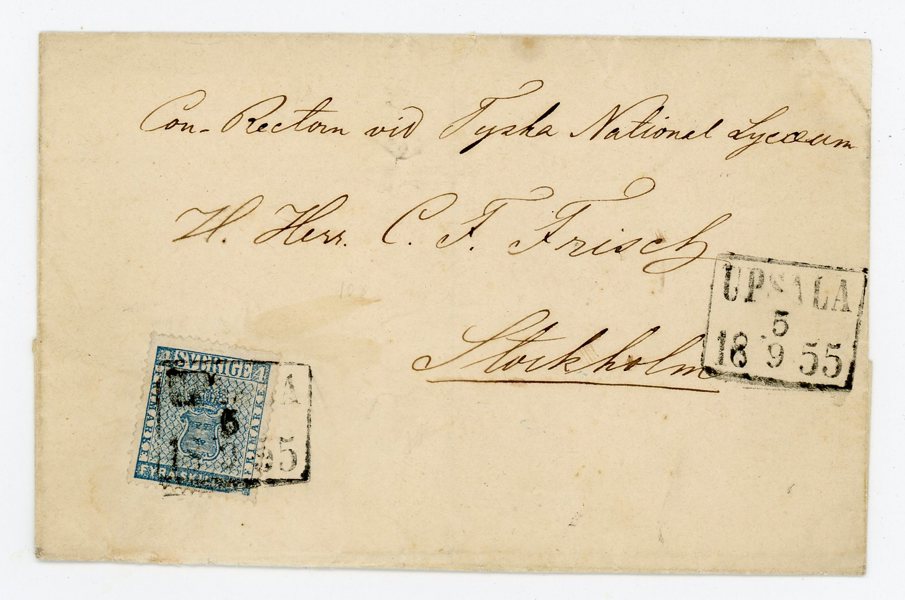 F2av Tryckvariant på vackert BREV, Upsala 5.9.55.