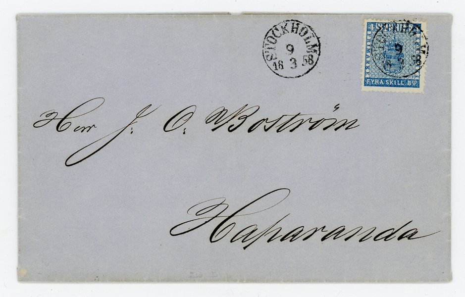 F2m Prakt-BREV, Stockholm 9.3.58, mycket vackert.
