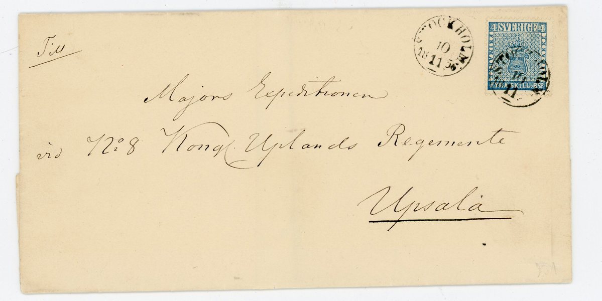F2e AB-prakt BREV, Stockholm 10.11.56, mycket vackert.