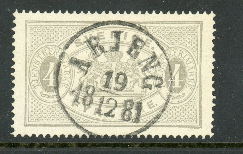 Tjänste 2c Årjeng 19.12.81, pr-lyxex med attest HOW 4-5.5.4-5
