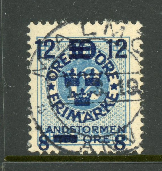 F131 Malmö 1.3.19, lyxstämplat ex., ovanligt.