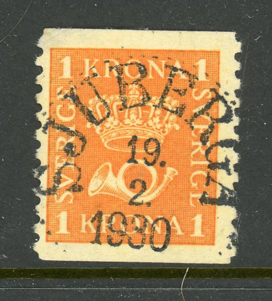 F168 Sjuberga 19.2.30, lyxstämplat ex.