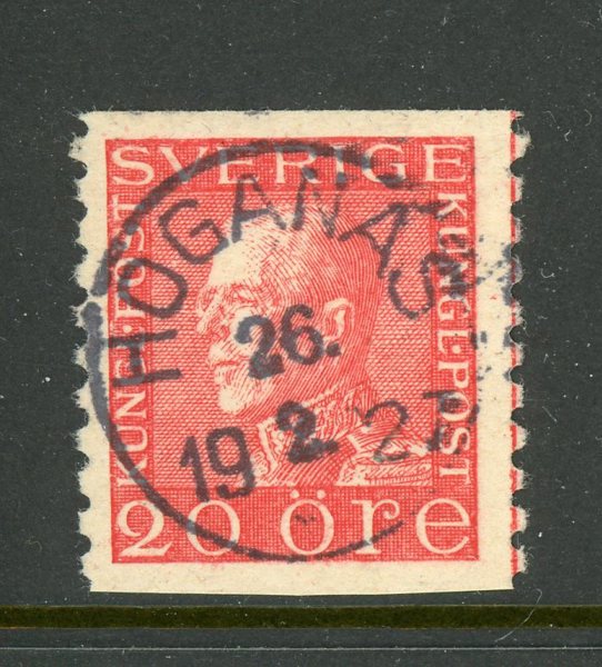 F180 Högans 26.2.27, perfekt stämpel på tonat ppr.