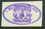 F330 I. Miilitärbefälsstaben Kristianstad 19 JUN 1944 Postmärstaren, lyx.