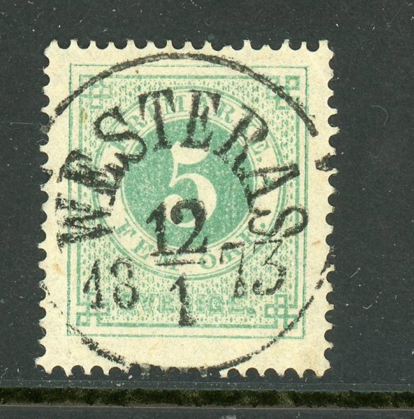 F19a Westerås 12.1.73, lyxstämplat ex, bra nyans.