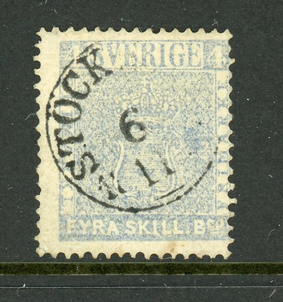 F2k2 Stockholm 6.11.57, vackert ex av turkos.