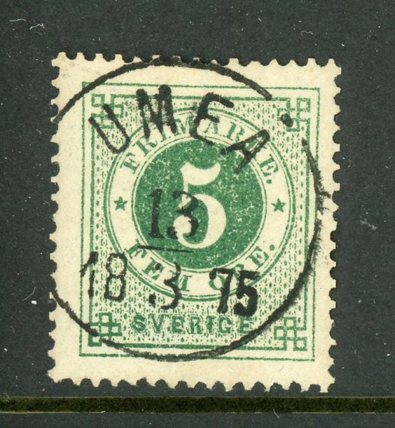 F19d Umeå 13.3.75, superbt ex sign O.P.