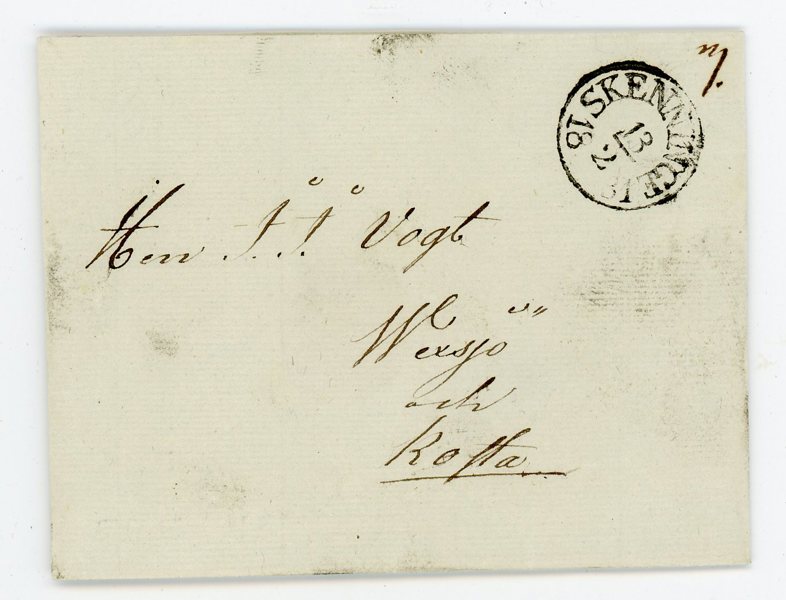BÅG Skenninge 13.2.31, typ 1 på prakt-brevomslag.