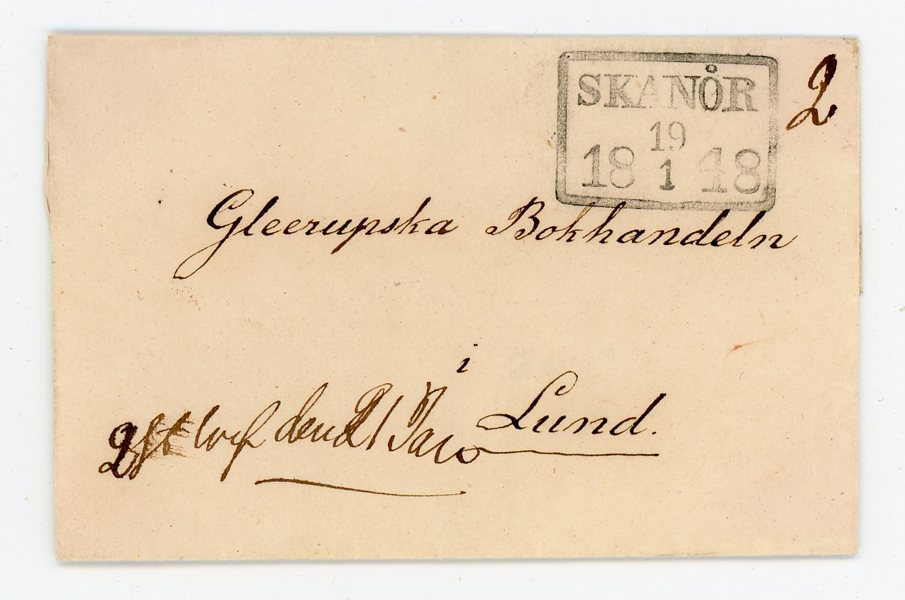 4-KANT Skanör 19.1.48, lyx-brevomslag.