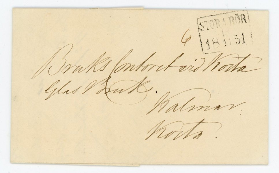 4-KANT Stora Rör 1.1.51, praktbrev till Kosta.