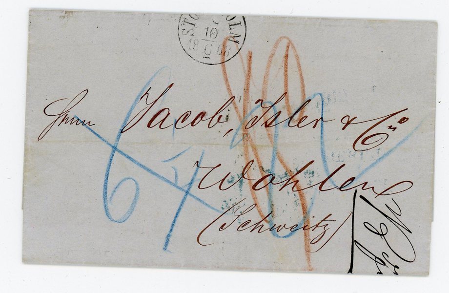 UTLAND Brev från Stockholm 10.6.68 till Schweiz.