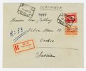 Trelleborg-Sassnitz: Rekbrev från Sevilla till Örebro 1932 med den