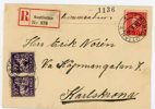 F145C i par, 177C på Rekbrev, KUSTFLOTTAN 10.9.29 med dito Rek-etikett.