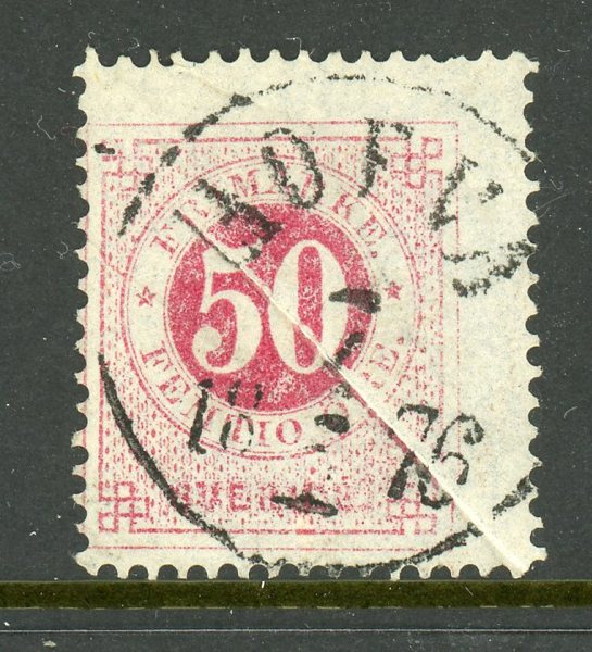 F26v Hofva 7.7.76, praktstämplat ex med dragspel.