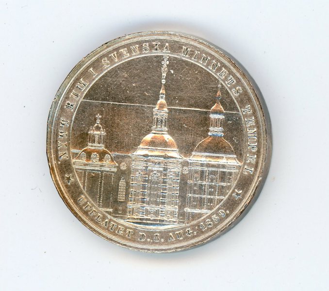 OSCAR I Kastmynt 1859. Kvalité 01/0.