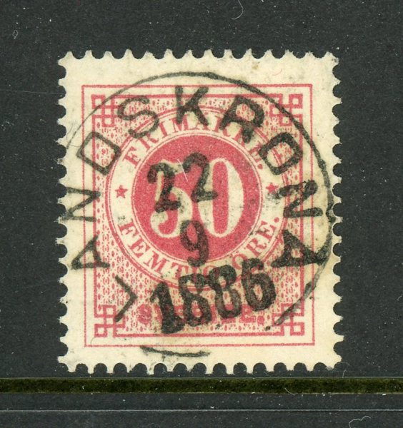 F36h Landskrona 22.9.86, lyxex sign. O.P.