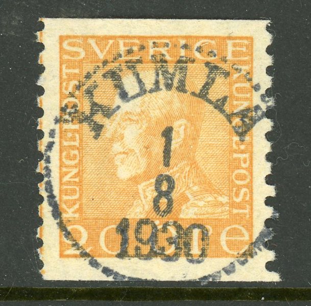 F181 Kumla 1.8.30, lyx på tonat papper.