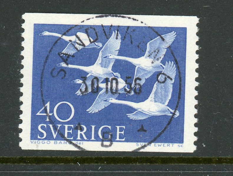 F482 Sandviken 30.10.56, lyxex, mycket svårt märke.