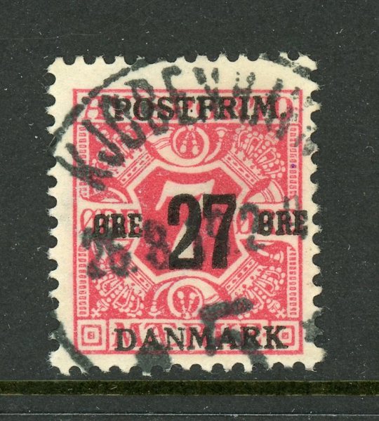 DANMARK F179 Kjöbenhavn 26.8.18, pr-lyx