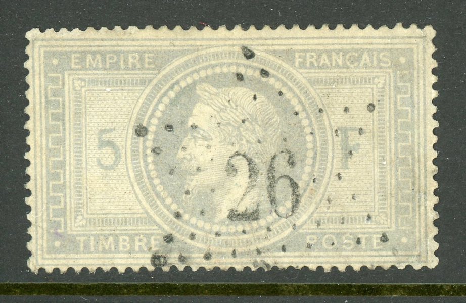 FRANKRIKE 5Fr Napoleon, felfritt och vackert ex.