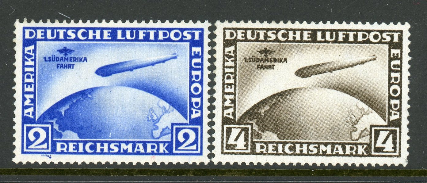 REICH Mi 438-439 xx prakt-märken, sign Schlegel.