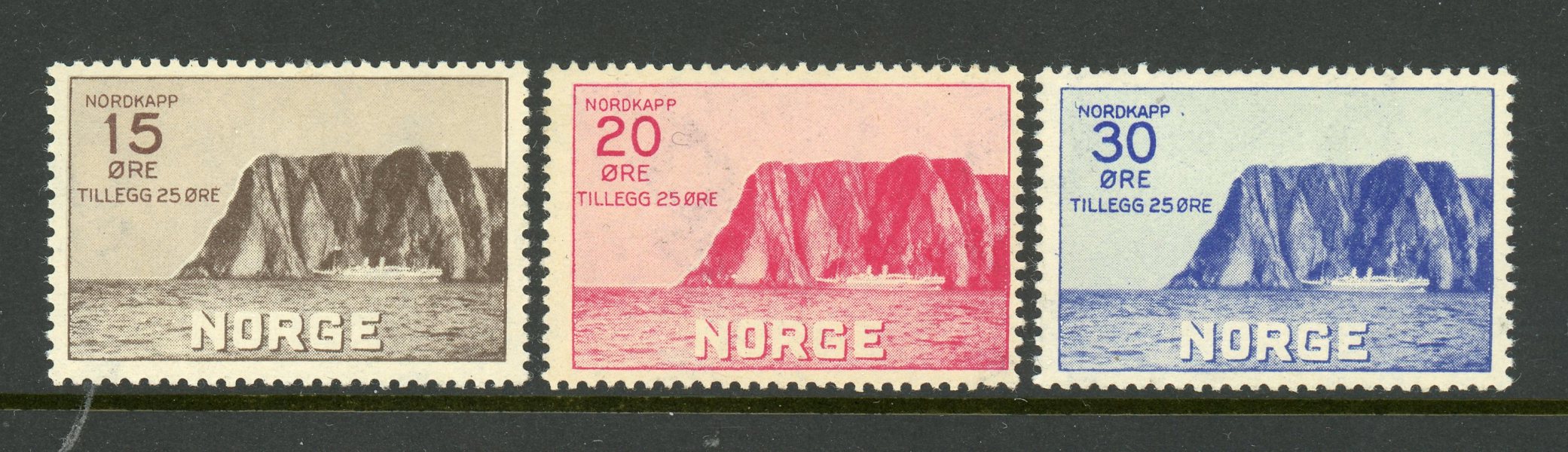 NORGE F 181-183 xx serie Nordkap I.