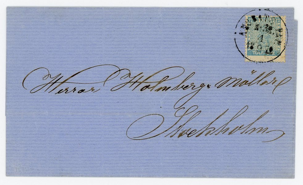 F9 på brev, Ångbåts Pxp No38 4.9.72, sällsynt praktbrev.