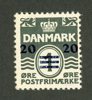 FÄRÖARNA 20/1öre med 13mm mellan siffrorna, x ex, attest Wowern