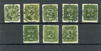 F158/159: 8ex med prakt- och lyx-stämplar, vacker lot.