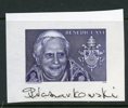 Piotr Naszarkowski: gravyr Påve Benedictus XVI i mörkblå färg, sign.
