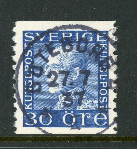 F185 Göteborg 27.7.37, lyx på vitt papper.