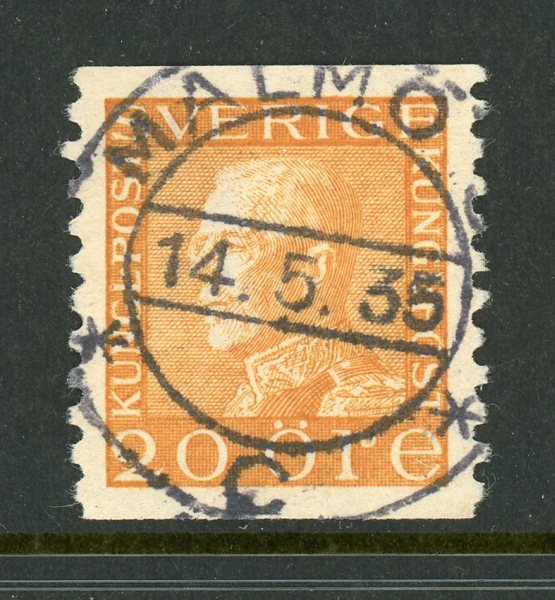 F181 Malmö 14.5.35, lyx på tonat papper.