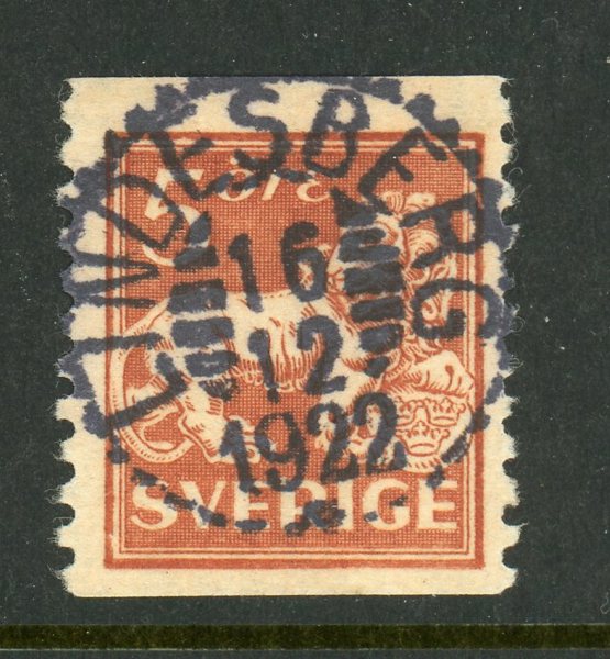 F141bz Lindesberg 16.12.22, lyx-stämplat ex, ovanligt.