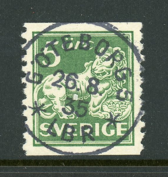F143A Göteborg 26.8.35, lyx på vitt papper.
