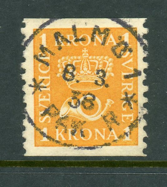 F168 Malmö 8.3.38, lyx på vitt papper.