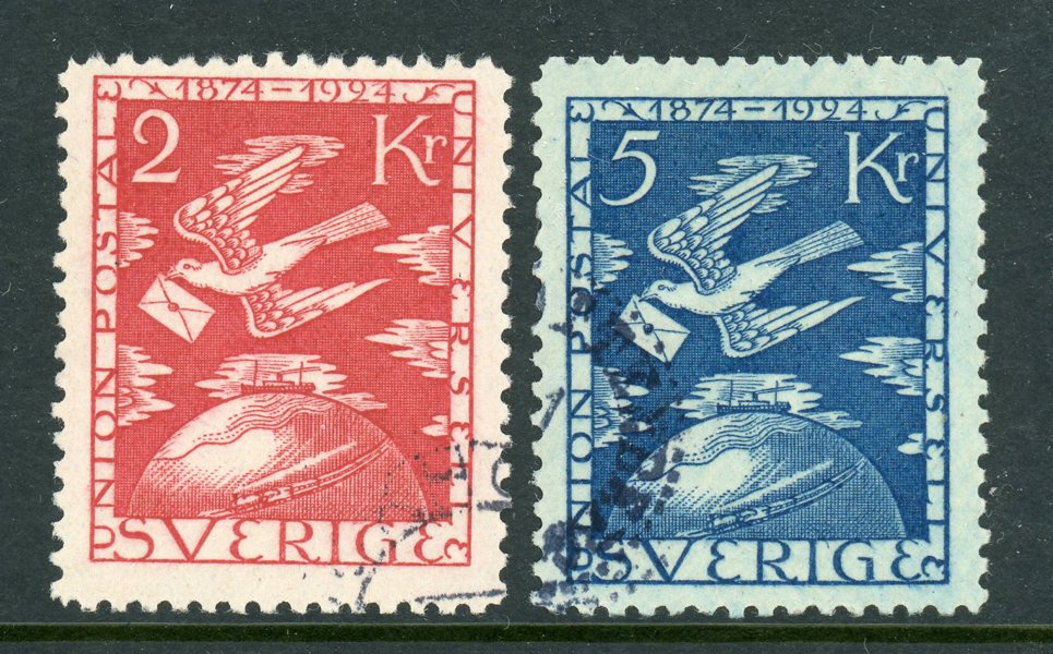 F224-225 stämplade fina felfria exemplar.