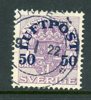 F138vm KRONA i mycket vackert ex, Umeå 9.1.22. Attest HOW 3.4.3.