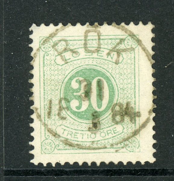 Lösen 18 Rök 21.3.84, lyx-stämpel.