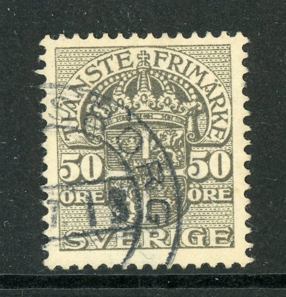 Tjänste 37vm OMVÄND KRONA, sällsynt!