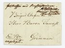 SVENSKA POMMERN: Brev daterat Stralsund 16 Maj 1806 till Grimmen.