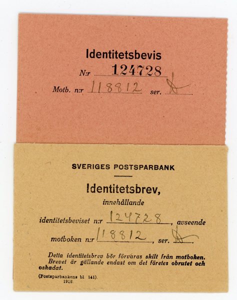 POSTSPARBANKEN Identiitets-bre med innehåll, Stockholm 29.4.22.
