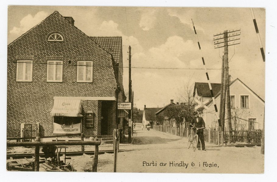 VYKORT Malmö; Hindby 6 i Fosie ca 1920, ovanligt.