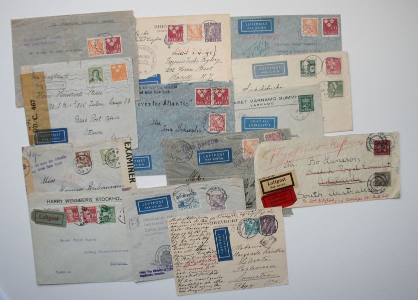 Luftpostbrev, 13st