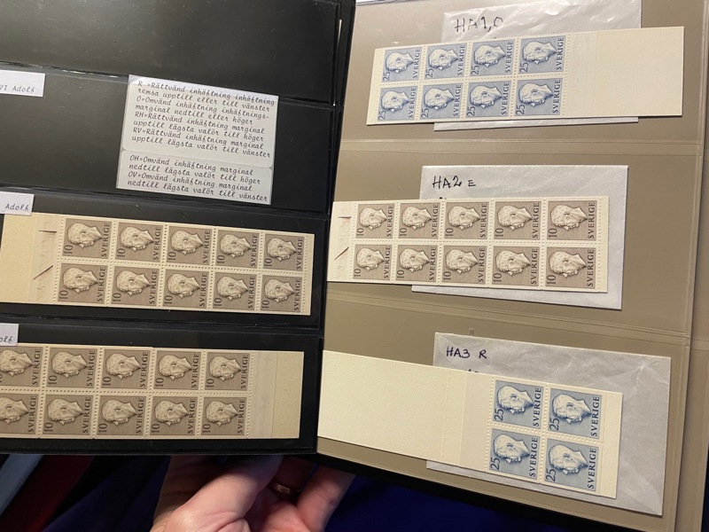 HA: xx samling inkl dubbletter, bla HA1.